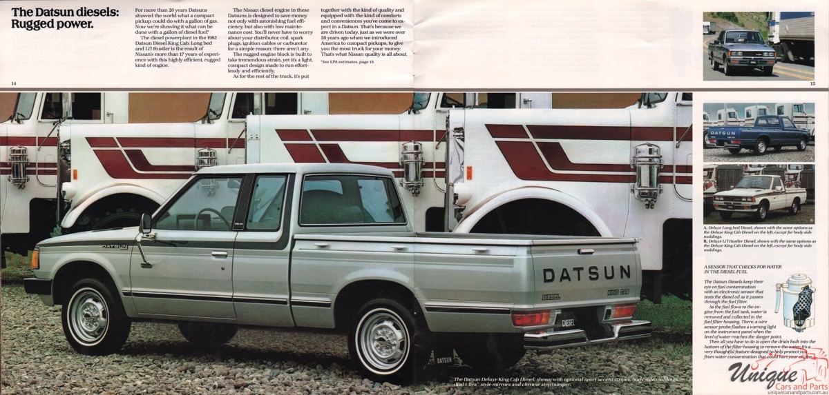 1982 Datsun Trucks Brochure Page 1